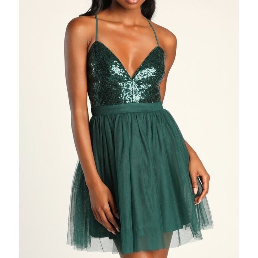 LULUS HOMECOMING DRESS - NWT SIZE S - GREEN